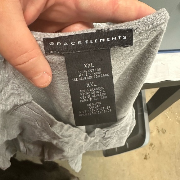 Grace Elements Grey Top - Picture 3 of 3
